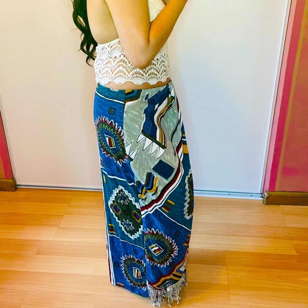 Colorful Geometric Patterned Skirt - Picture 13 of 16
